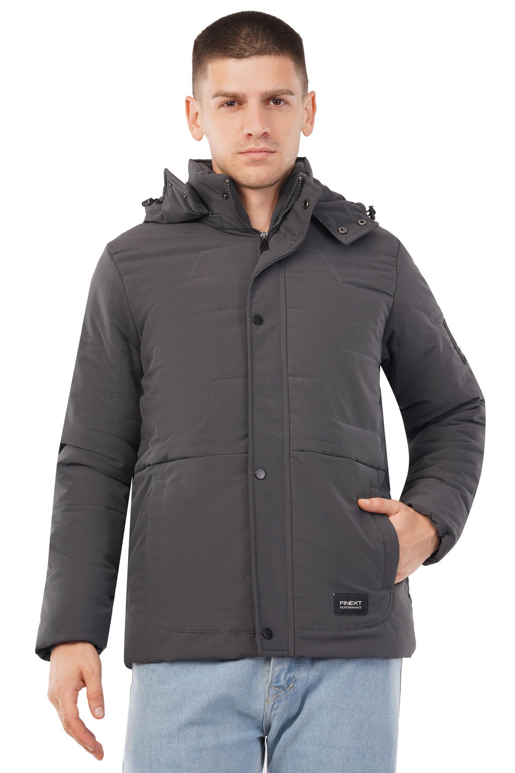 Winter Jacket With Detachable Hood