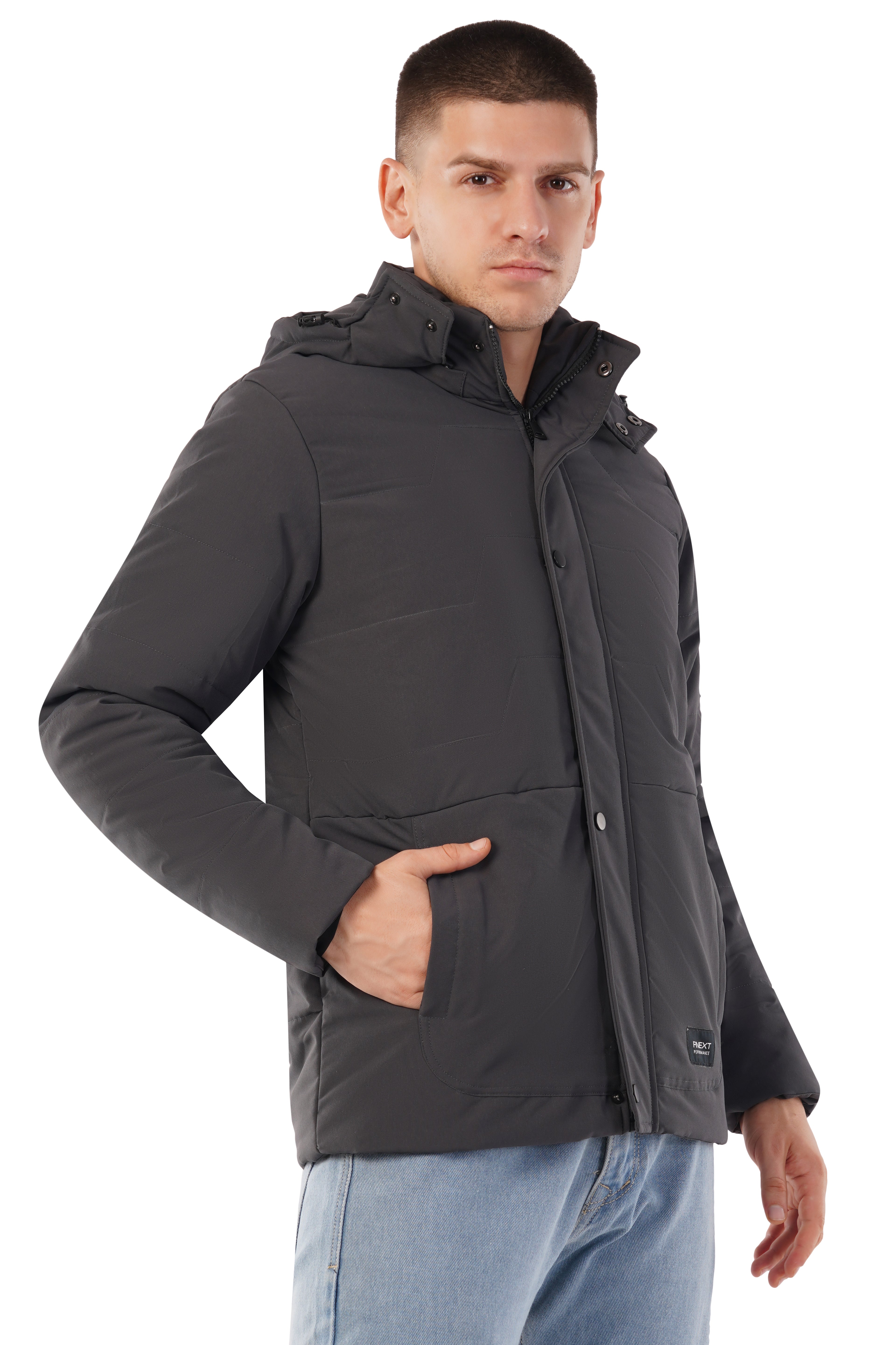 Winter Jacket With Detachable Hood