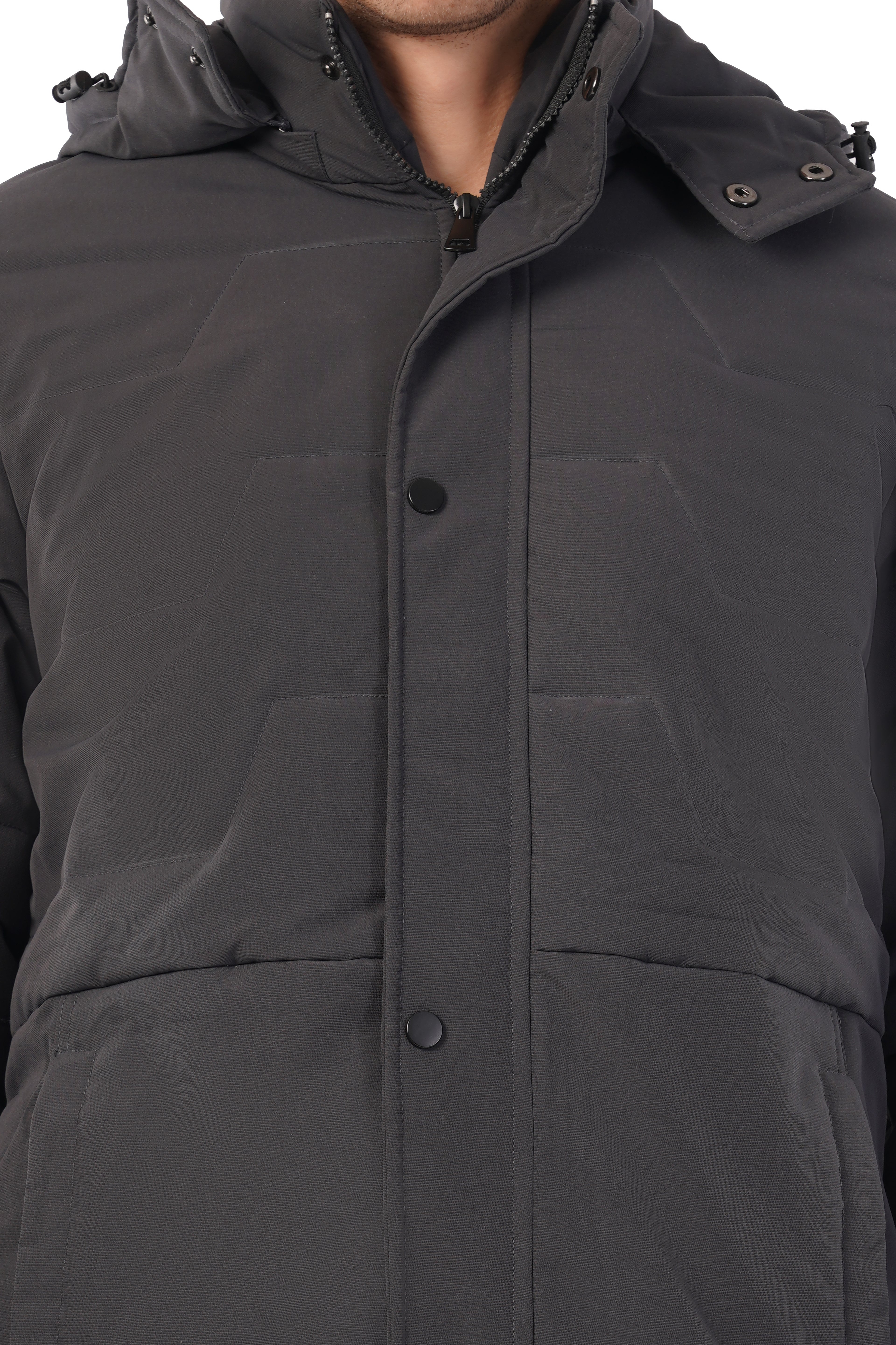 Winter Jacket With Detachable Hood