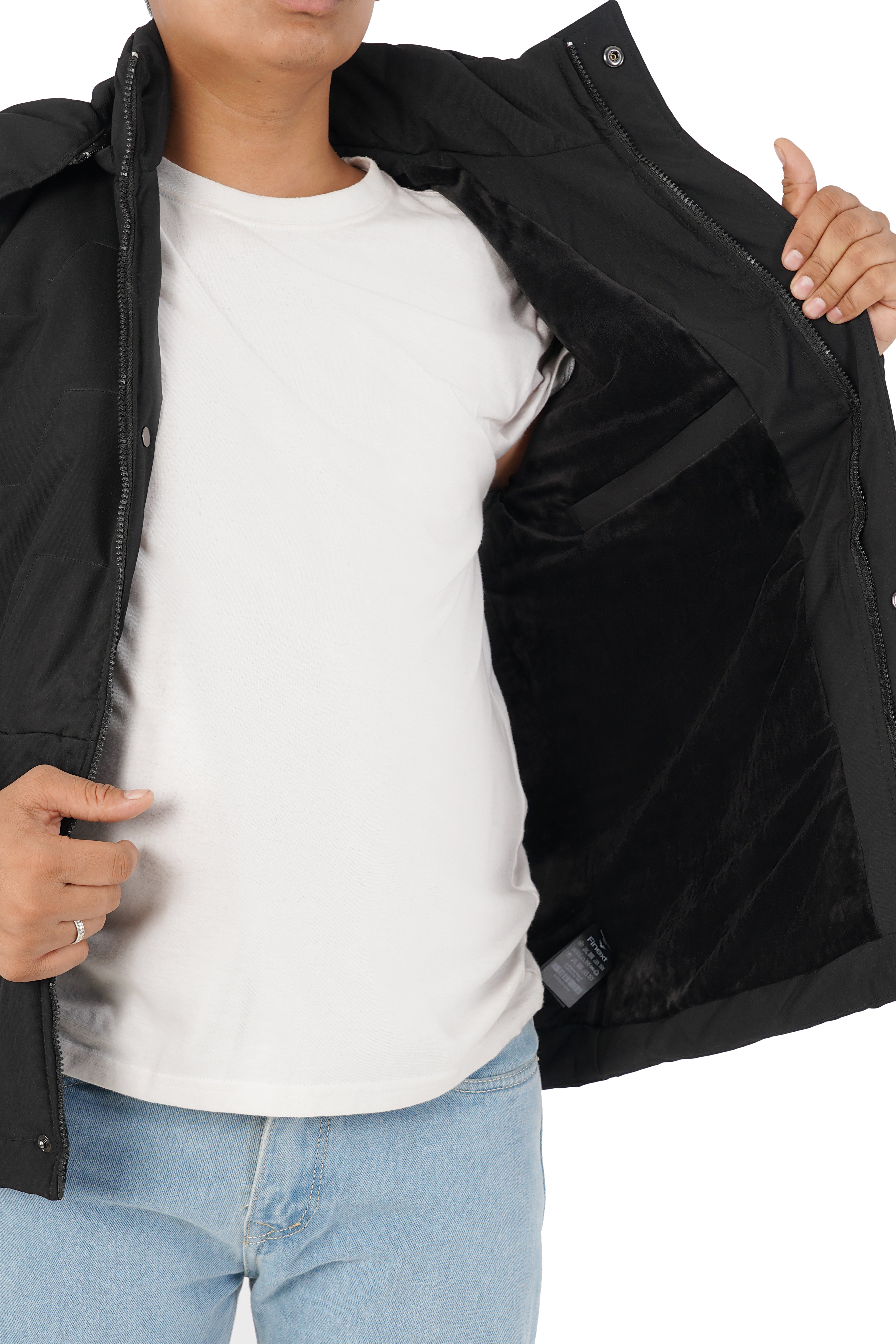Winter Jacket With Detachable Hood
