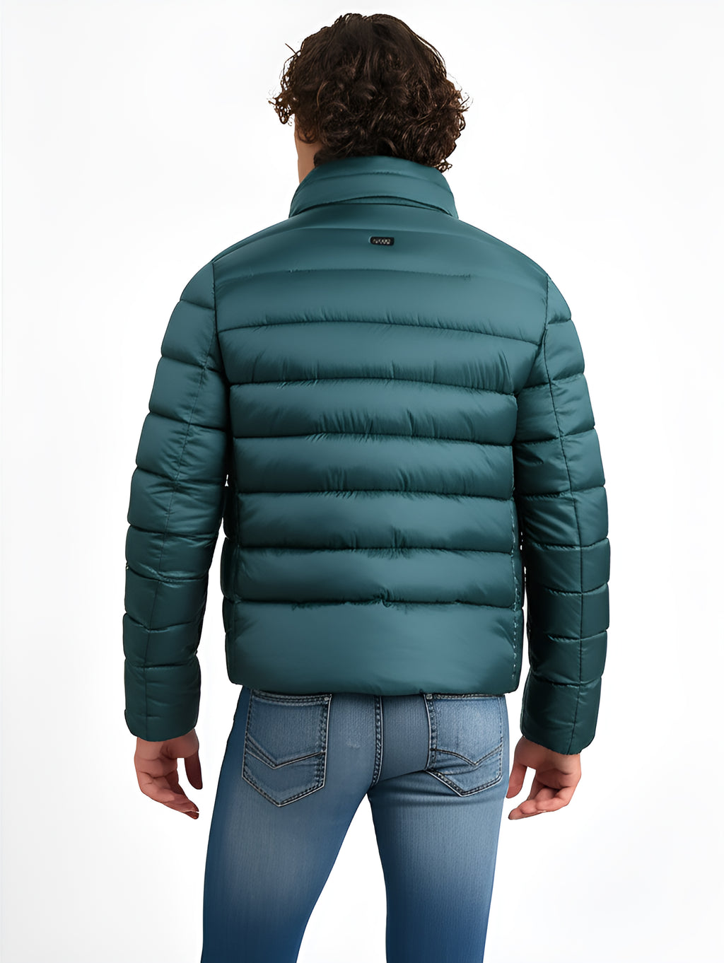 Men's High-Performance Insulated Puffer Jacket with Detachable Hood Green